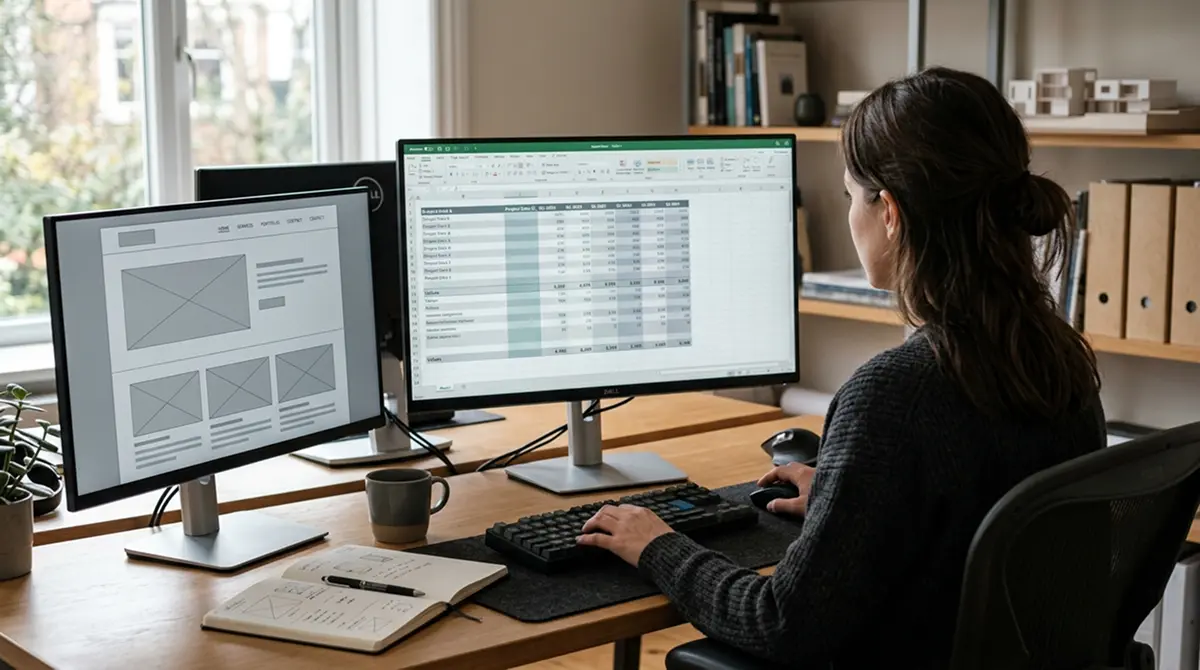 Vergleichstabelle verschiedener Krypto-Wettanbieter auf dem Monitor