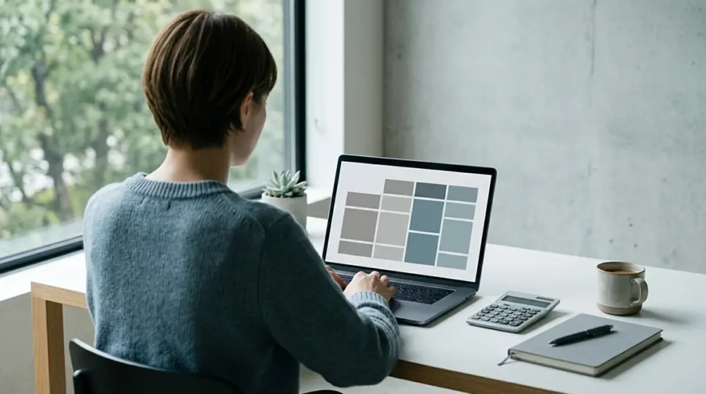 Person analysiert Wettanbieter ohne deutsche Lizenz am Laptop