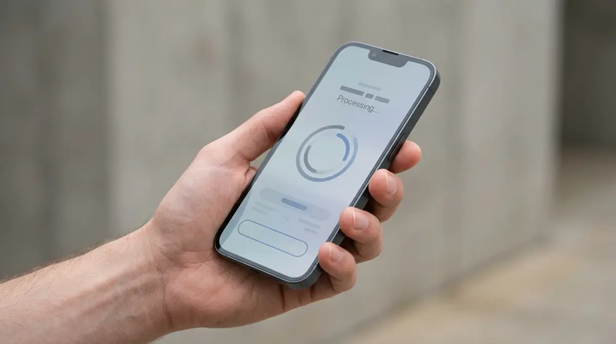 Smartphone mit mobiler Zahlungsschnittstelle für schnelle Transaktionen