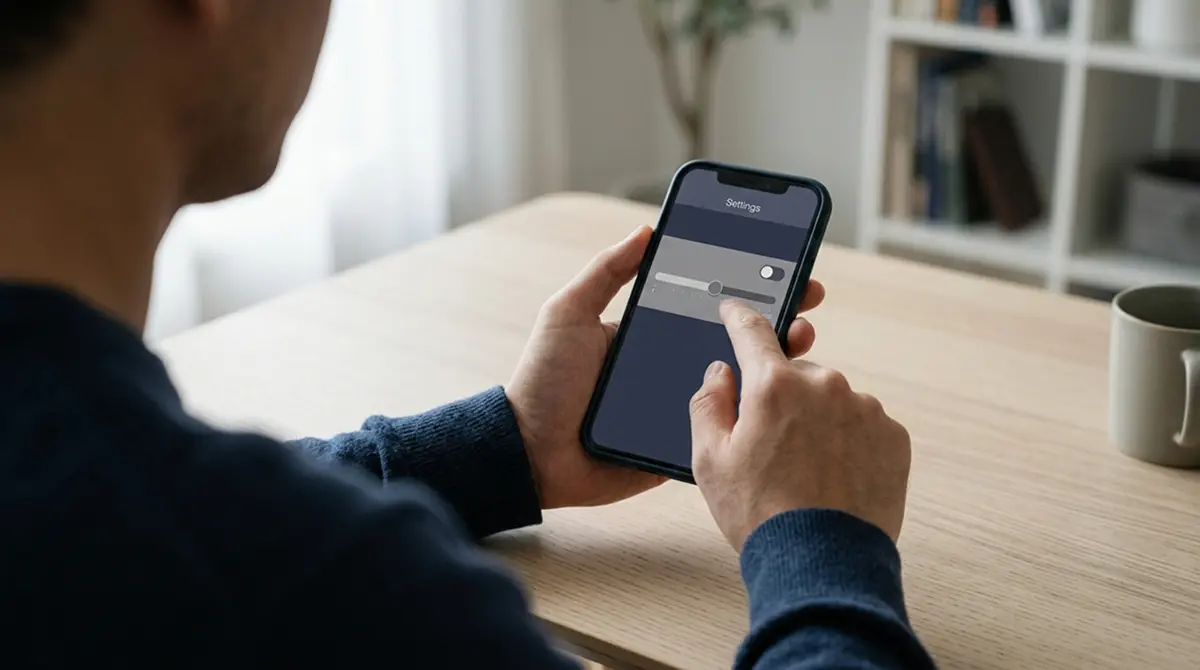 Person richtet Einzahlungslimit in einer Wett-App ein
